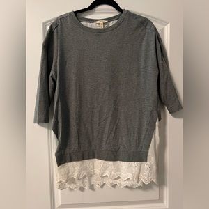 Matilda Jane fancy eyelet sweatshirt medium